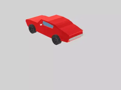 Plymouth Barracuda Low-poly 3D model