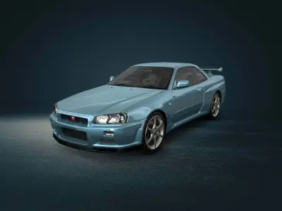 NISSAN SKYLINE GTR FOR 3D PRINTING 3D model