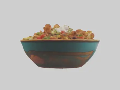 Chicken shawarma bowl model 3D model