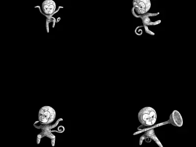 Stone Zhenmo Cave - Stone Monkey 3D model