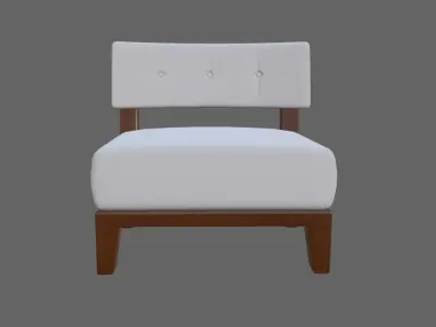 Upholstered Chair - Cadeira Low-poly 3D model