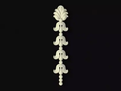 Central decor ornament for furniture 3D model 26