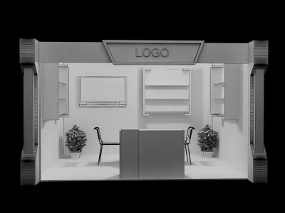 Booth Exhibition Stand a11 3D model