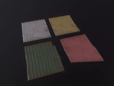 Salvage Metal Collection 3D Model Low-poly 3D model