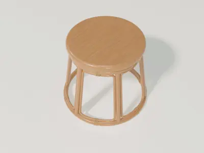 coffee table Bamboo 3D model