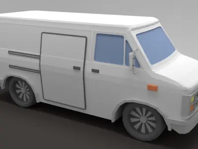 Low Poly Van Low-poly 3D model by artist286b