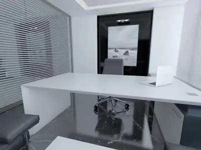 Modern Luxury Office - Manager Room Scene  3D model