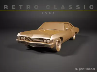 Retro Car of 1967  3D print model