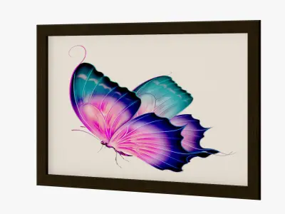 Wall Painting Low-poly 3D model purchase