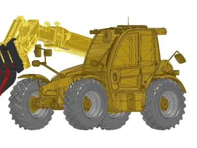 Telehandler 3D model