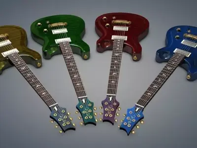 PRS Guitar Free 3D model