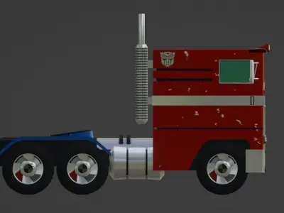 Optimus Prime Truck Free 3D model