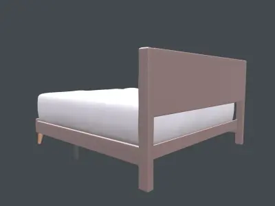 Loveseat Bed Bedroom 3D model
