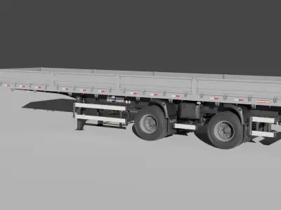 Trailer 2 eixos facchini MODELO1  3D model