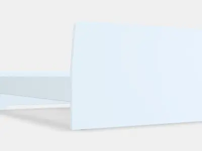 ASKVOLL Bed frame 6 Low-poly 3D model