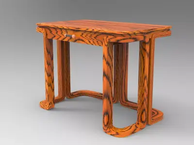 Sentor Writing Desk Low-poly 3D model