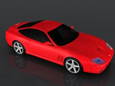 Ferrari 575M Low-poly 3D model