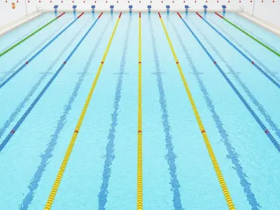 Swimming Pool - Olympic 3D model