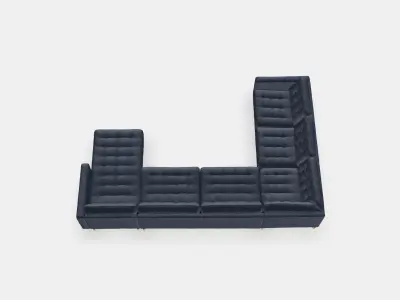 LANDSKRONA Corner sofa 6-seat 6 Low-poly 3D model