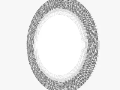 Howard Elliott collection yukon champagne silver mirror 3D model