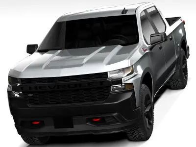 Chevrolet Silverado Custom Trail Boss 2019 3D model