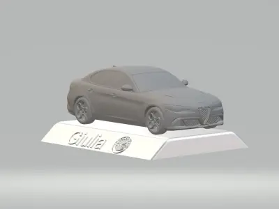 ALFA ROMEO GIULIA CAR 3D PRINTING STL FILE 3D print model