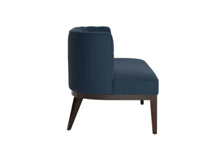 Raymond Tufted Settee 3D model