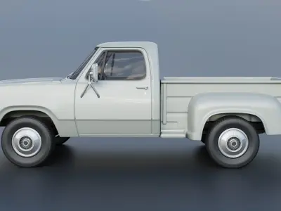 Dodge Pickup D100 1972 3D print model