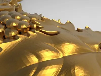 carved frame 3D model