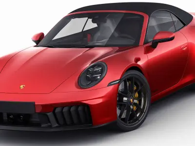 Porsche 911 Carrera GTS Cabriolet 2025 3D model