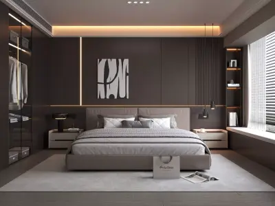 Bedroom interior 16 3D model