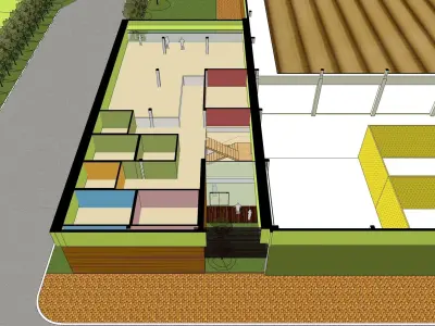 Factory layout -01 3D model