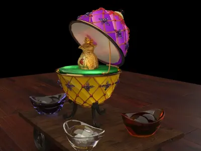 Chinese money bag  3D model