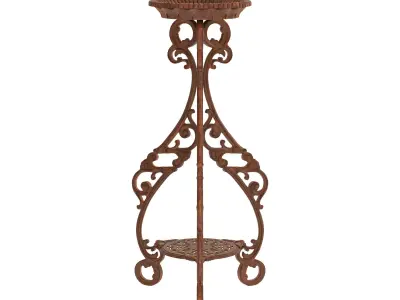 Pedestal Iron Stand 3D model