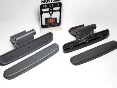 Hyundai Santa Fe Trunk Shelf Handle 3D print model