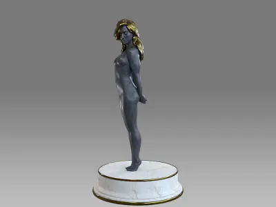 Zodiac Sign Female Virgo Low-poly 3D model