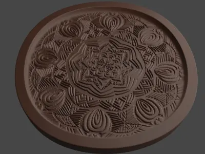 Mandala Medallion Free 3D print model