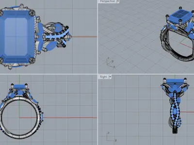 Ring Garden 3D print model