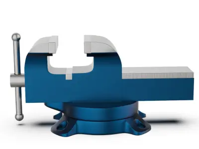 Bench Vise 3D Highpoly  3D model