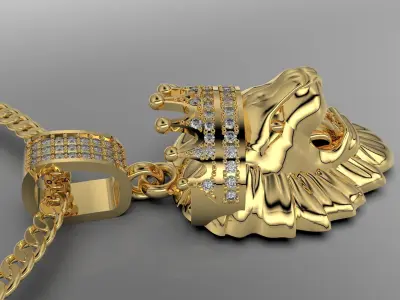 I said lion with stones 3D print model