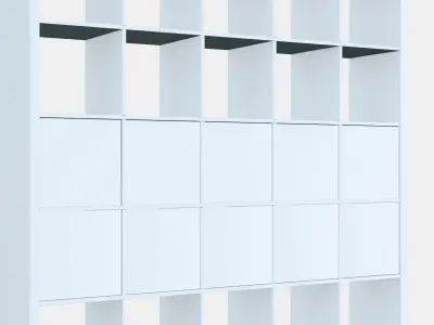 KALLAX Shelving unit with 10 inserts 2 Low-poly 3D model