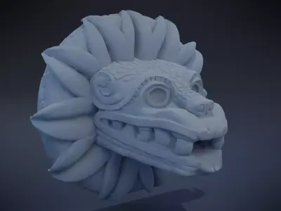 Quetzalcoatl - Aztec Deity 3D print model