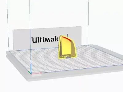 Porsche cayanne car door handle part 3D print model