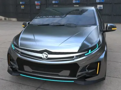 Sedan Car Concept 3D model