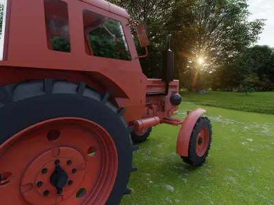 Tractor belarus mtz 80 3D model