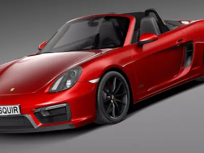 Porsche Boxster GTS 2015 3D model