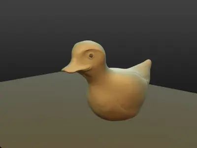 toy duck Free 3D model
