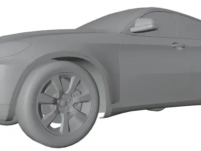 White german SUV unbranded 3D model