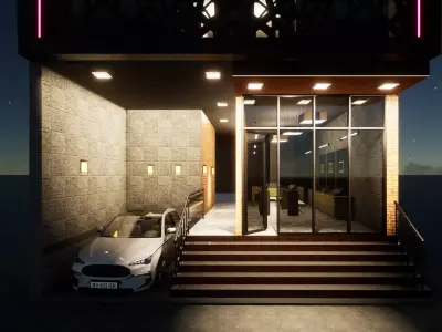 architectral detailed model Low-poly 3D model