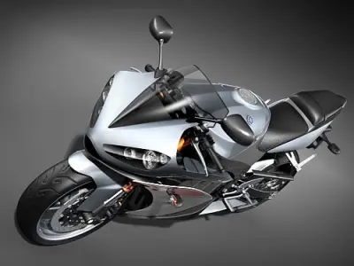 Yamaha YZF R1 2008 3D model